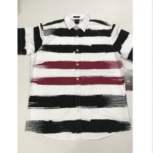Enyce Striped Multi-color Mens Dress Shirt Larger